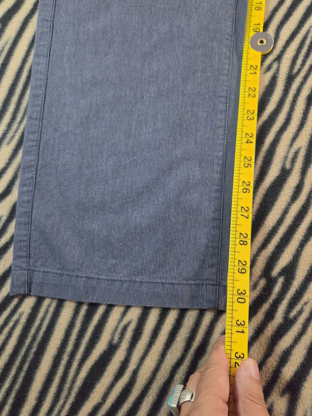 Banana Republic Kentfield Pants 35x32 Blue Striped 100% Cotton